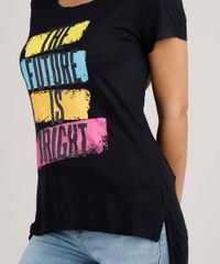 Blusa-Feminina--The-Future-is-Bright--Manga-Curta-Decote-Redondo-Preta-9759747-Preto_4