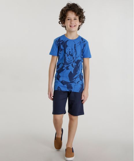 Conjunto-de-Camiseta-Capitao-America-Azul---Short-Azul-Marinho-8601327-Azul_Marinho_1