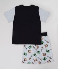 Pijama-Infantil-Minecraft-Manga-Curta-Preta-9751949-Preto_2