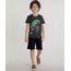 Conjunto-de-Camiseta-Hulk-Cinza-Mescla---Short-Preto-8601306-Preto_1