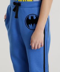 Calca-em-Moletom-Batman-de-Algodao---Sustentavel-Azul-8475786-Azul_4