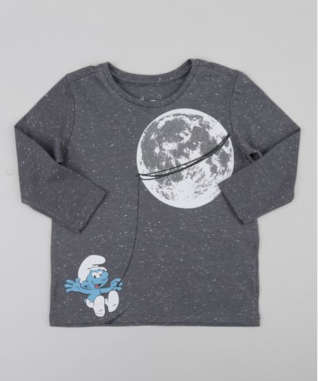 Camiseta-Os-Smurfs-Cinza-Mescla-8577845-Cinza_Mescla_1