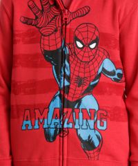 Blusao-Homem-Aranha-em-Moletom-de-Algodao---Sustentavel-Vermelho-8474564-Vermelho_4