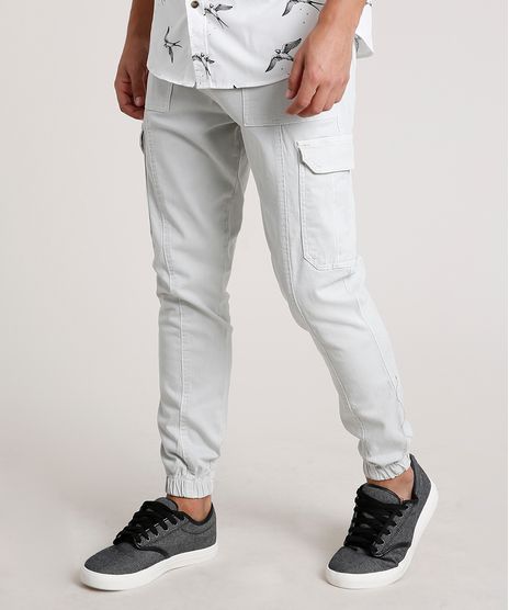 Calca-de-Sarja-Masculina-Jogger-Cargo-Cinza-Claro-9815374-Cinza_Claro_1