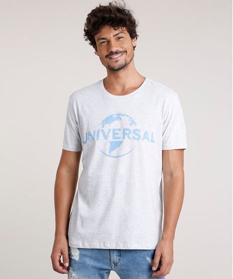 Camiseta-Masculina-Universal-Manga-Curta-Gola-Careca-Cinza-Mescla-Claro-9800815-Cinza_Mescla_Claro_1