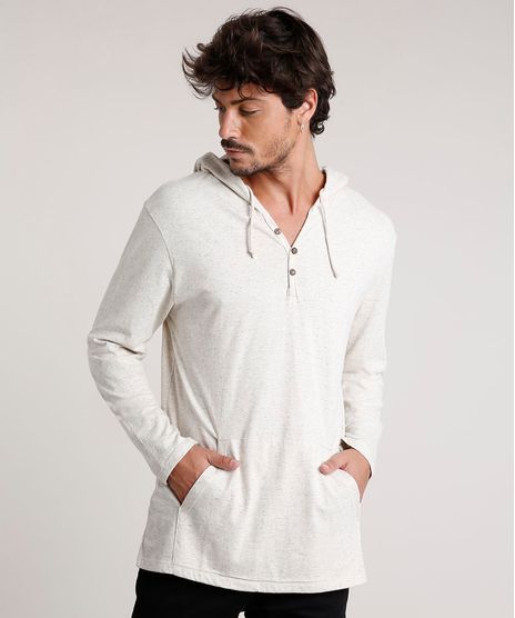 Camiseta-Masculina-com-Capuz-e-Bolso-Manga-Longa-Bege-Claro-9742102-Bege_Claro_1
