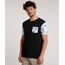 Camiseta-Masculina-com-Bolso-Estampado-de-Caveiras-Surfistas-Manga-Curta-Gola-Careca-Preta-9738300-Preto_1