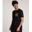 Camiseta-Masculina-Estampada-Tropical-com-Bolso-em-Suede-Manga-Curta-Gola-Careca-Preta-9738315-Preto_1
