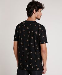 Camiseta-Masculina-Estampada-Tropical-com-Bolso-em-Suede-Manga-Curta-Gola-Careca-Preta-9738315-Preto_2