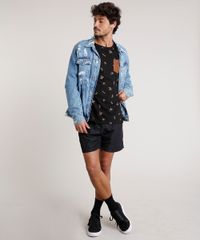 Camiseta-Masculina-Estampada-Tropical-com-Bolso-em-Suede-Manga-Curta-Gola-Careca-Preta-9738315-Preto_3
