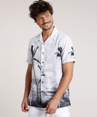 Camisa-Masculina-Tradicional-Estampada-de-Coqueiros-Manga-Curta-Off-White-9729733-Off_White_1