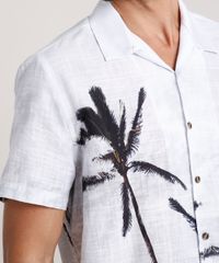 Camisa-Masculina-Tradicional-Estampada-de-Coqueiros-Manga-Curta-Off-White-9729733-Off_White_4