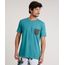Camiseta-Masculina-com-Bolso-Estampado-de-Peixes-Manga-Curta-Gola-Careca-Verde-9737044-Verde_1