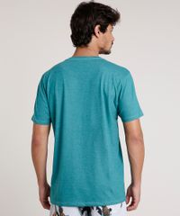Camiseta-Masculina-com-Bolso-Estampado-de-Peixes-Manga-Curta-Gola-Careca-Verde-9737044-Verde_2