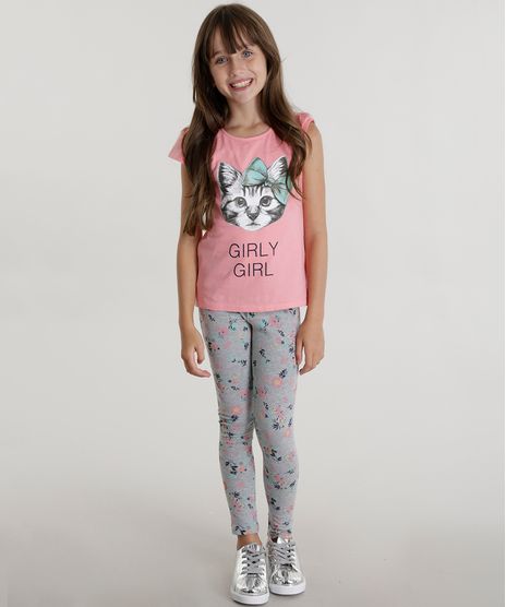 Conjunto-de-Blusa-Rosa---Calca-Legging-Estampada-Cinza-Mescla-8579518-Cinza_Mescla_1