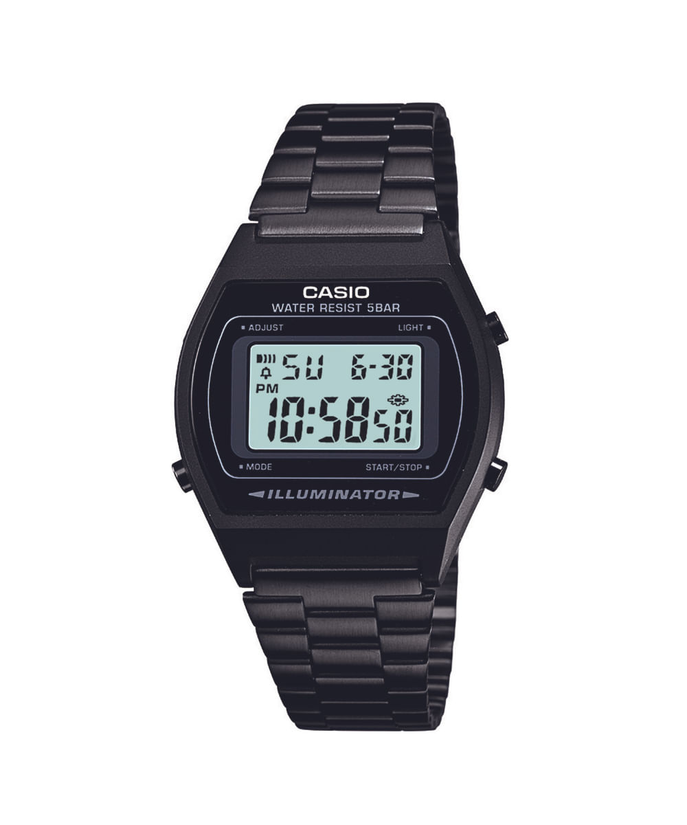 relógio digital casio unissex B640WB1ADF preto