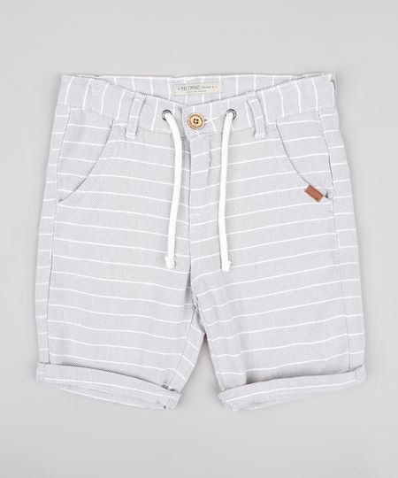 Bermuda-Infantil-Texturizada-Estampada-Listrada--Kaki-9761833-Kaki_1