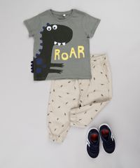 Camiseta-Infantil-Dinossauro-Manga-Curta-Verde-Militar-9733614-Verde_Militar_3