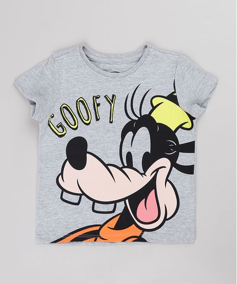 Camiseta-Infantil-Pateta-Manga-Curta-Cinza-Mescla-Claro-9844842-Cinza_Mescla_Claro_1