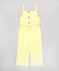Macacao-Infantil-Pantacourt-com-Botoes-e-Faixa-para-Amarrar-Alca-Fina-Amarelo-9748607-Amarelo_1