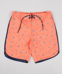 Bermuda-Surf-Infantil-Estampada-de-Surfista-Laranja-9667430-Laranja_1
