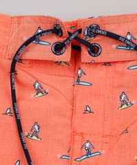Bermuda-Surf-Infantil-Estampada-de-Surfista-Laranja-9667430-Laranja_3