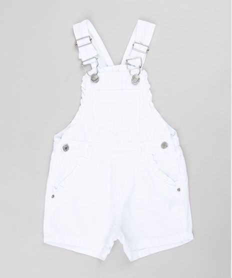 Jardineira-de-Sarja-Infantil-com-Babados--Branca-9827860-Branco_1
