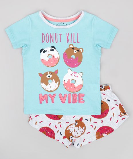Pijama-Infantil-Donut-Bichinhos-Manga-Curta-Verde-Agua-9762302-Verde_Agua_1