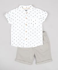 Conjunto-Infantil-de-Camisa-em-Linho-Manga-Curta-Gola-Portuguesa---Bermuda-com-Bolsos-Kaki-9669853-Kaki_1