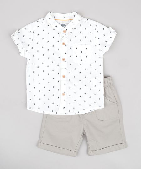 camisa de linho infantil