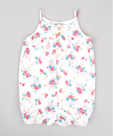 Macaquinho-Infantil-Estampado-de-Flamingos-com-Babado-Alca-Fina-Branco-9744275-Branco_1