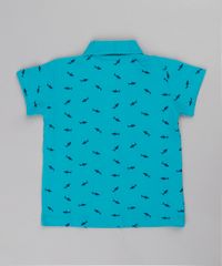 Polo-Infantil-em-Piquet-Estampado-de-Tubaroes-com-Bolso-Manga-Curta--Verde-Agua-9671652-Verde_Agua_2