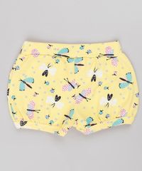 Short-Infantil-Balone-Estampado-de-Borboletas-com-Laco-Amarelo-9742264-Amarelo_2