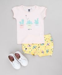 Short-Infantil-Balone-Estampado-de-Borboletas-com-Laco-Amarelo-9742264-Amarelo_3