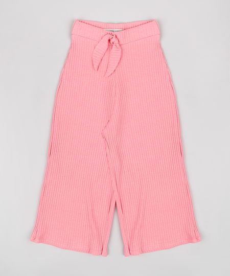 Calca-Infantil-Pantacourt-Canelada-com-Amarracao-Rosa-9748612-Rosa_1