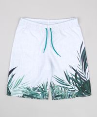 Bermuda-Surf-Infantil-Estampada-de-Folhagem-Cinza-9794641-Cinza_1