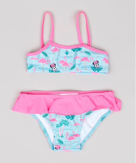 Biquini-Infantil-Minnie-Estampado-com-Flamingos--Verde-Agua-9739530-Verde_Agua_1
