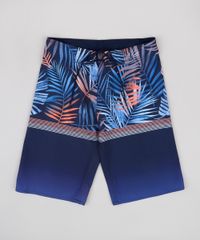 Bermuda-Surf-Infantil-Estampada-de-Folhagem-Azul-Marinho-9765347-Azul_Marinho_1