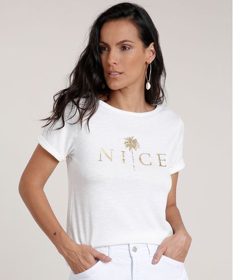 Blusa-Feminina--Nice--Metalizada-Manga-Curta-Decote-Redondo-Off-White-9768978-Off_White_1