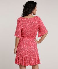 Vestido-Feminino-Curto-Estampado-Floral-com-Babado-Manga-Curta-Vermelho-9842048-Vermelho_2