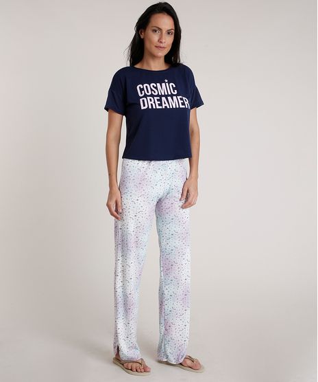 Pijama-Feminino--Cosmic-Dreamer--Estampado-de-Planetas-Manga-Curta-Azul-Marinho-9733188-Azul_Marinho_1