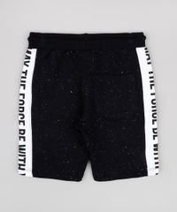 Bermuda-Infantil-em-Moletom-Star-Wars-com-Recortes--Preta-9734671-Preto_2