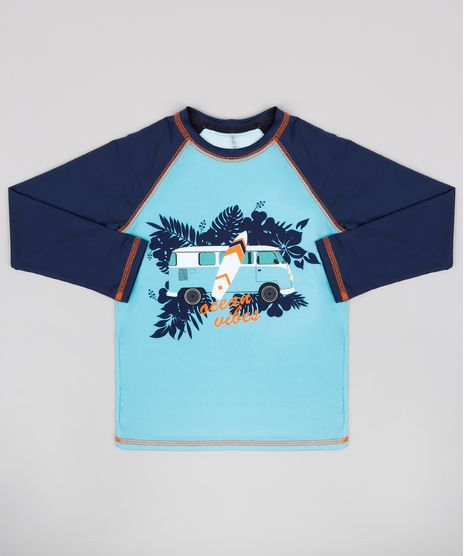 Camiseta-de-Praia-Infantil-Raglan--Ocean-Vibes--Manga-Longa-Verde-Agua-9773020-Verde_Agua_1