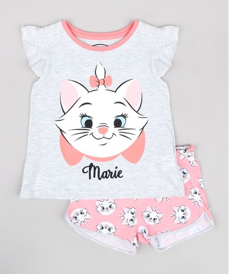 Pijama-Infantil-Marie-Babado-na-Manga-Cinza-Mescla-Claro-9762299-Cinza_Mescla_Claro_1
