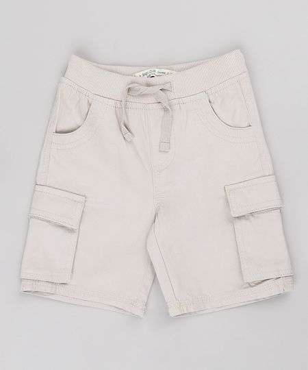 Bermuda-de-Sarja-Infantil-Cargo--Kaki-9662013-Kaki_1