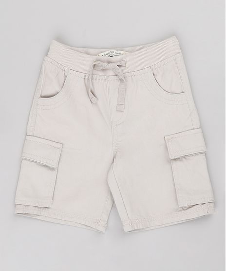 Bermuda-de-Sarja-Infantil-Cargo--Kaki-9662013-Kaki_1