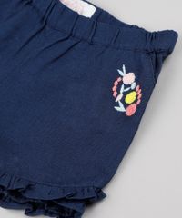 Short-Infantil-com-Linho-Bordado-Floral-e-Babado--Azul-Marinho-9688980-Azul_Marinho_4