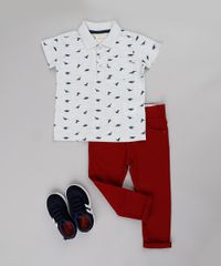 Polo-Infantil-Estampado-de-Dinossauro-com-Bolso-Manga-Curta--Cinza-Claro-9671649-Cinza_Claro_3
