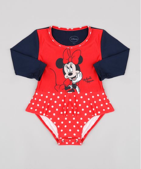 Body-de-Praia-Infantil-Minnie-Manga-Longa-com-Protecao-UV50--Vermelho-9629272-Vermelho_1