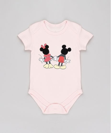 Body-Infantil-Minnie-e-Mickey-Manga-Curta-Rosa-Claro-9686031-Rosa_Claro_1